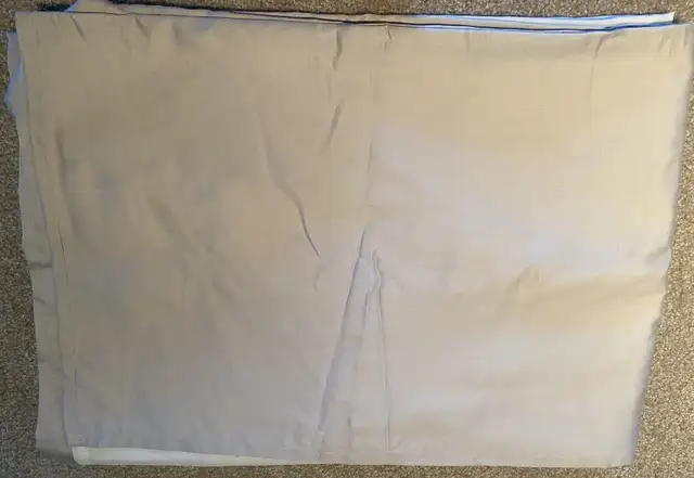 Queen Oatmeal Bed Skirt in Bedding in Strathcona County - Image 3