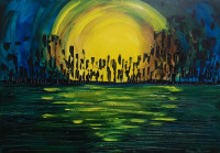 Original Painting - Sunset Bright