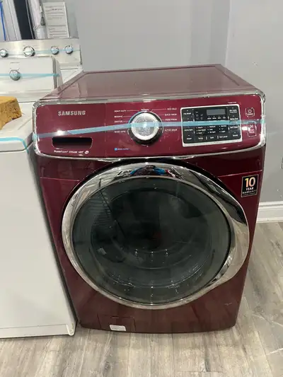 CHERRY RED FRONT LAOD WASHER WAHING MACHINE , View more