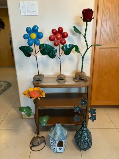 6 Metal Statues for Home or Garden Patio Decor, View more
