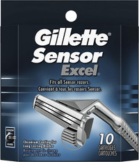 Gillette Sensor Excel Razor Blades for Men Pack of 10 blades