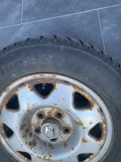 Honda Civic 4 tires and rims 195 65 15 installed on rims balanced ready to install on your car. will...