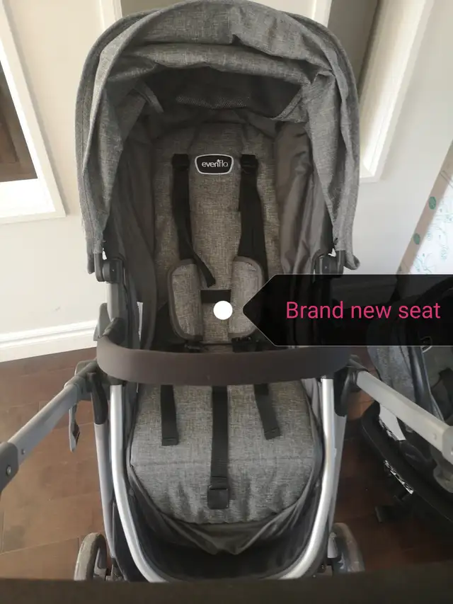 Baby stroller with baby carseat in Strollers, Carriers & Car Seats in City of Toronto - Image 5