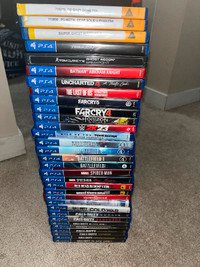 Ps4 games and console 2 controllers plus all cords