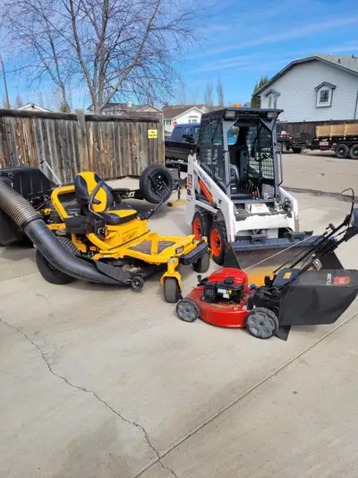 Bobcat service for small landscaping jobs, rototilling for gardens and fireguards, snow removal, pos...