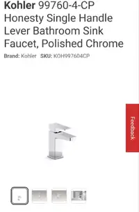 Kohler K-99760-4 Honesty Single-Handle Bathroom Sink Faucet