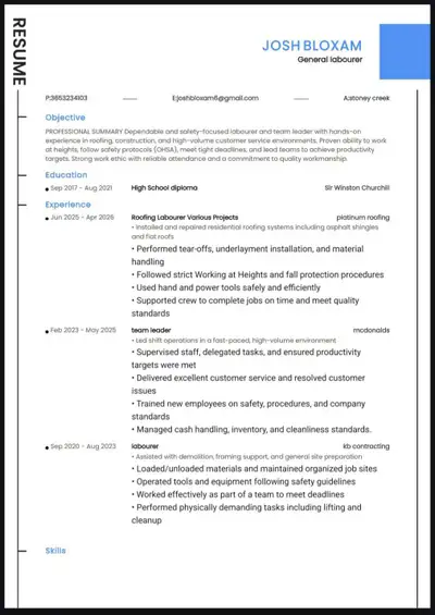22 yearold looking for a full time job , View more