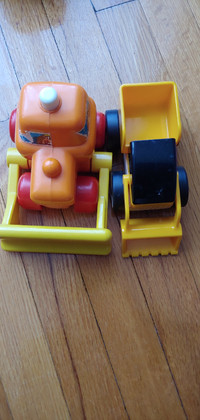 Two toy tractors