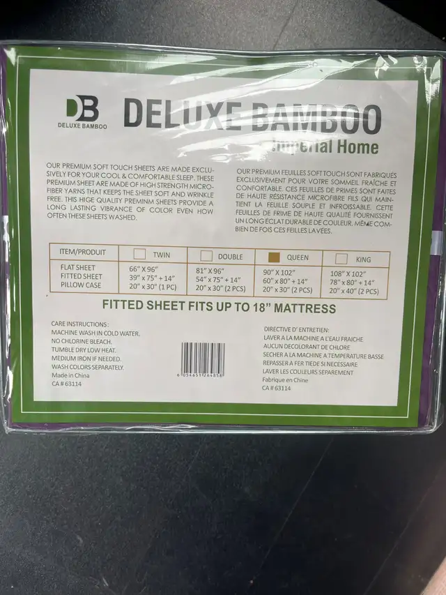 Bed Sheet Set - Queen Size in Bedding in Oakville / Halton Region - Image 3