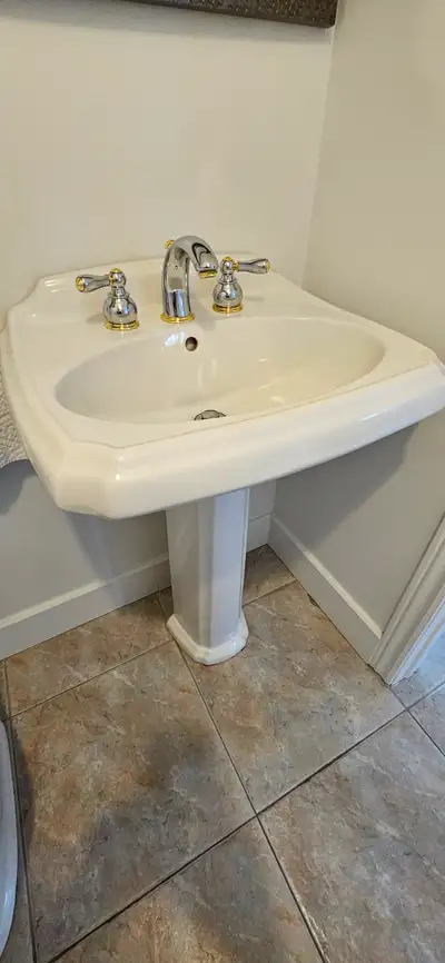 American Standard Pedestal Combo Bathroom Sink in White, View more