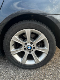 FULL SET OEM BMW 17” WHEELS with continental winter tires 