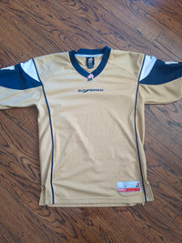Gold blue bombers jersey