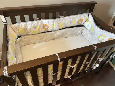 Authentic Pottery Barn Kids solid wood crib for sale. Includes: – Pottery Barn Kids crib – Pottery B...