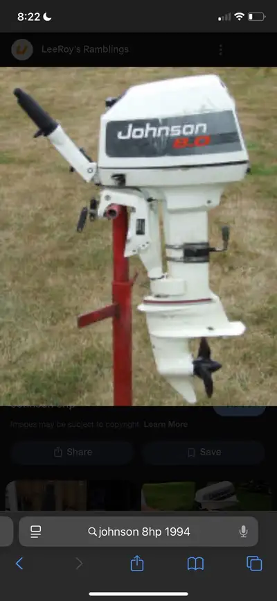 Looking for a 1994 8hp Johnson/ evinrude outboard parts motor