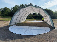 30'x85'x15' Dome Storage Shelter (300g PE) | Storage