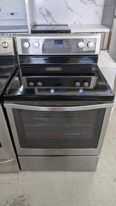 30" Whirlpool Electric Glasstop Stove – 1 Year Warr, View more