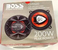 Boss 5.25" 2-Way Full Range Speakers- 200W (1 Pair) CH5520