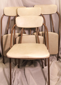 1960's MCM FOLDING CHAIRS SET OF 4
