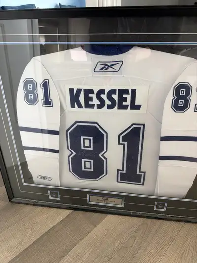 Framed - Signed Phil Kessel Toronto Maple Leafs jersey, View more