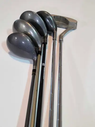 5 Golf Clubs – Drivers / Woods & Putters, View more