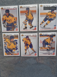 Upper Deck 1991-1992 6 carte hockey d'équipe De Suède