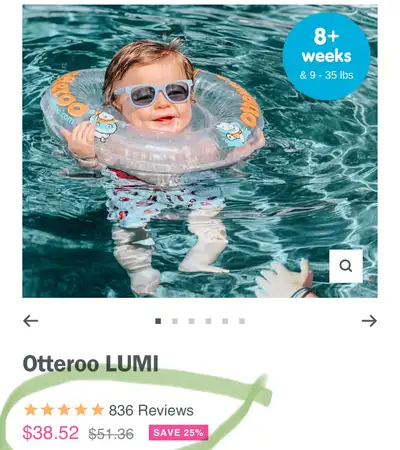 Discover the Ottero Lumi floatie, designed to bring happiness and strength to your baby during bath...