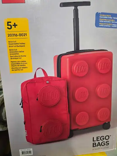 Lego Suitcase and Backpack, View more