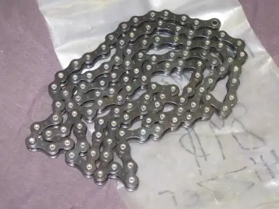 chaine avec 1 mail courte et une longue bicyclette vélos antique, View more