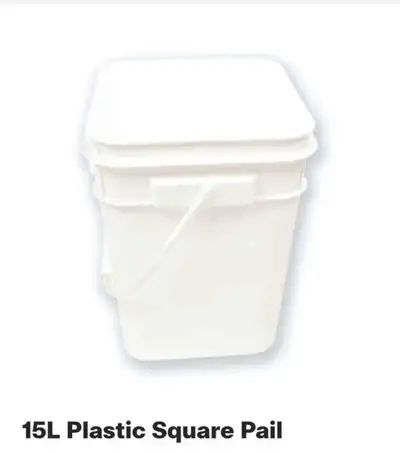 Please read the description: I have several 15 Liter (4-gallon) food grade buckets available for sal...