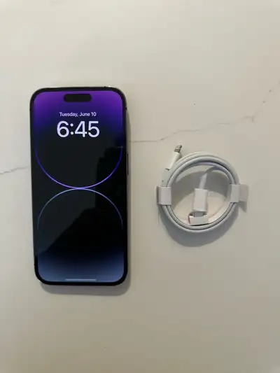 iphone 14 pro with charger for CHEAP! , View more