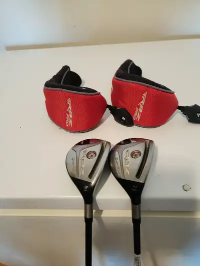 TaylorMade RBZ pro 3*.4* hybrid golf club R flex shaft very nice club. all golf pride new grip.