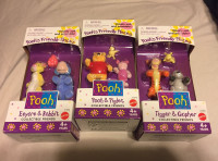 Rare 1998 Pooh Friendly Places Collectable Figures