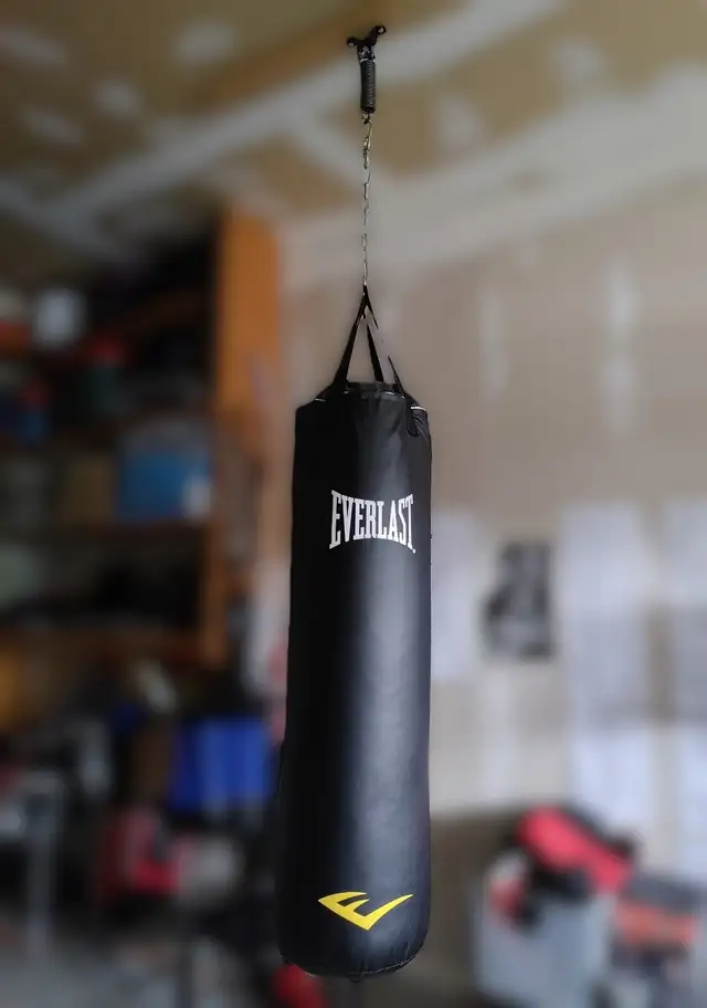 Everlast 100lb Punching Bag with hanging hardware in Exercise Equipment in Kitchener / Waterloo - Image 2