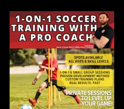 Personal Soccer Coaching by a Professional, View more