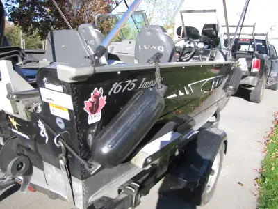 2013 Lund 16.75 Impact. 90 Merc & 9.9 Honda Helix 7 and Helix 5