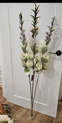 Tall flower and vase