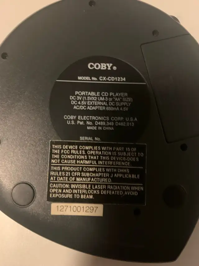 Coby cd player (PARTLY WORKING)64840233651329122