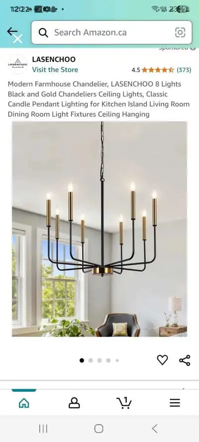 LASENCHOO Chandelier, View more