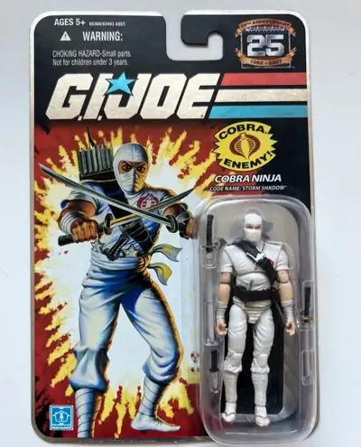 2007 GI Joe 25th Anniversary Cobra Ninja Storm Shadow $45 FIRM mint