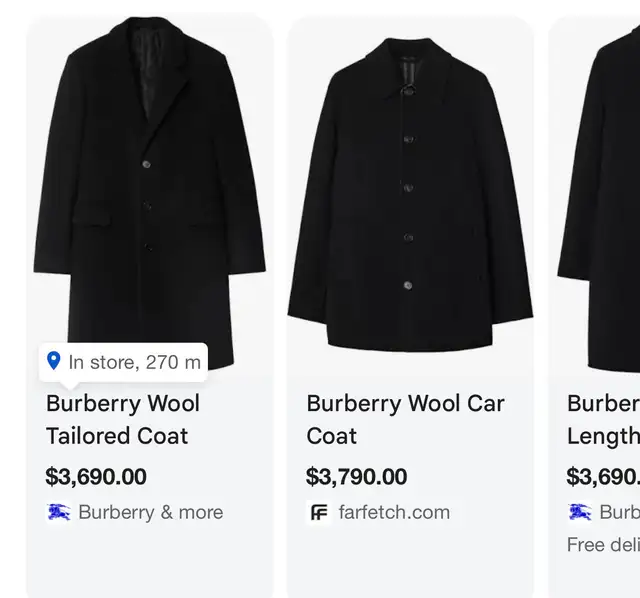 Like New Men’s Burberry Wool Winter Coat XXL in Men's in City of Toronto - Image 10