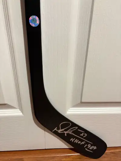Darryl Sittler Toronto Maple Leafs signed hockey stick, View more