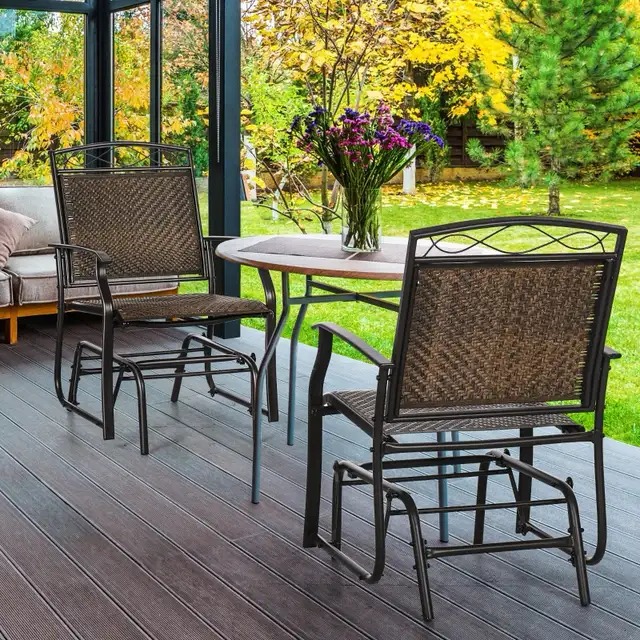 Outdoor Glider Chairs, Porch Glider, Patio Rocker for Deck in Patio & Garden Furniture in Markham / York Region - Image 2