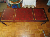 3 Leather Panel Table