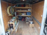 Cargo trailer with HVAC/Refrigeration tools & stock