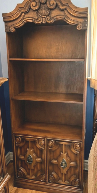 Vintage Carved Sturdy Real Wood Bookcase(s) w/ Cabinet, View more