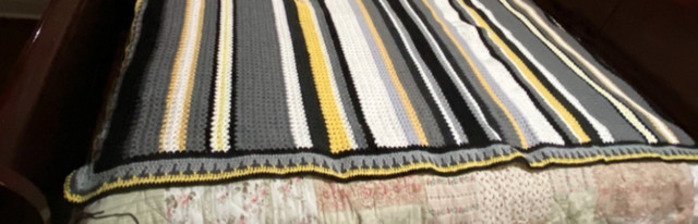 Handmade, Crocheted, Queen-size Afghan/Blanket (new) in Bedding in City of Halifax - Image 2