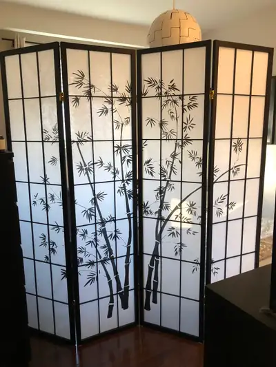 Tabron 70.25'' Tall Lucky Bamboo Shoji Screen, View more