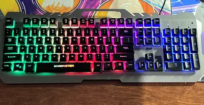Monster Gaming Keyboard LED lit wired USB , View more