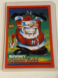 1993 Wizard Magazine McFarlane's SANTA Todd Foil Promo Card
