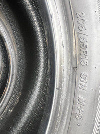 Bridgestone Ecopia EP 422 A/S 205/55R16 91H set of 4 used tires